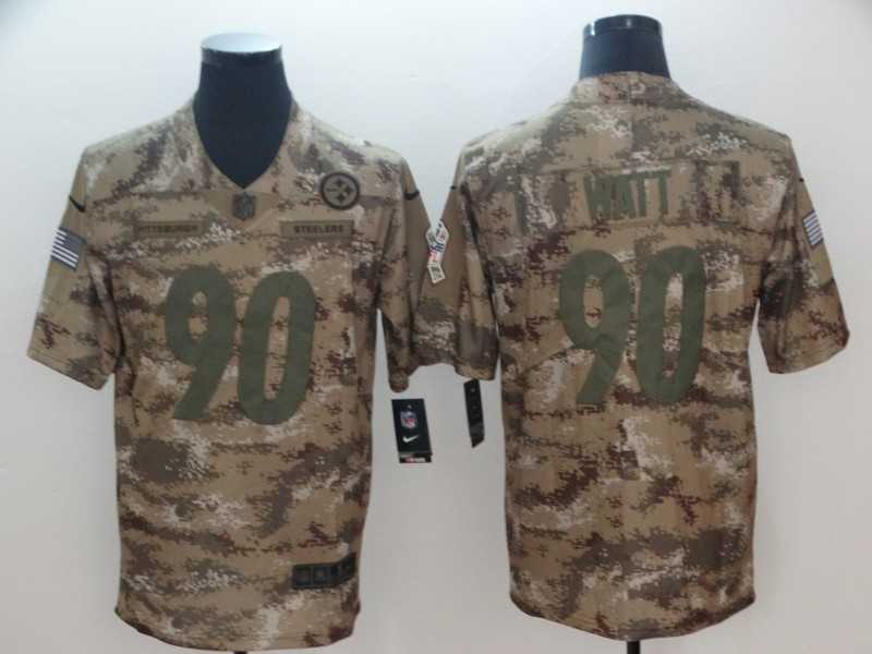 Nike Steelers 90 T.J. Watt Camo Salute To Service Limited Jersey,We sell and wholesale Nike Steelers 90 T.J. Watt Camo Salute To Service Limited Jersey on line form chian!